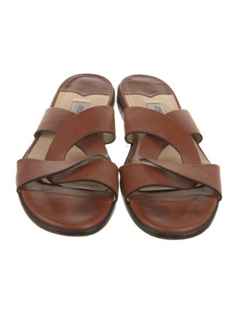 Jimmy Choo Leather Slides