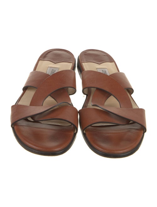 Jimmy Choo Leather Slides