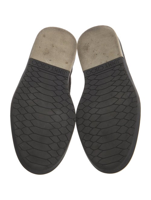 Jimmy Choo Houndstooth Print Studded Accents Sneakers