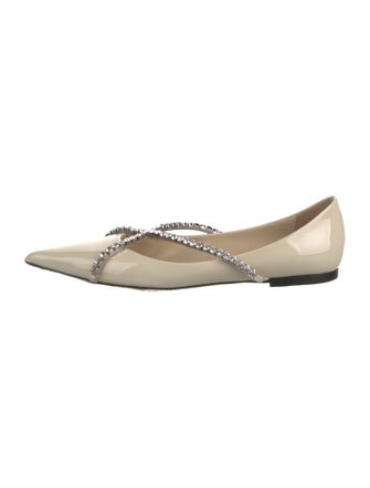 Jimmy Choo Suede D'Orsay Flats