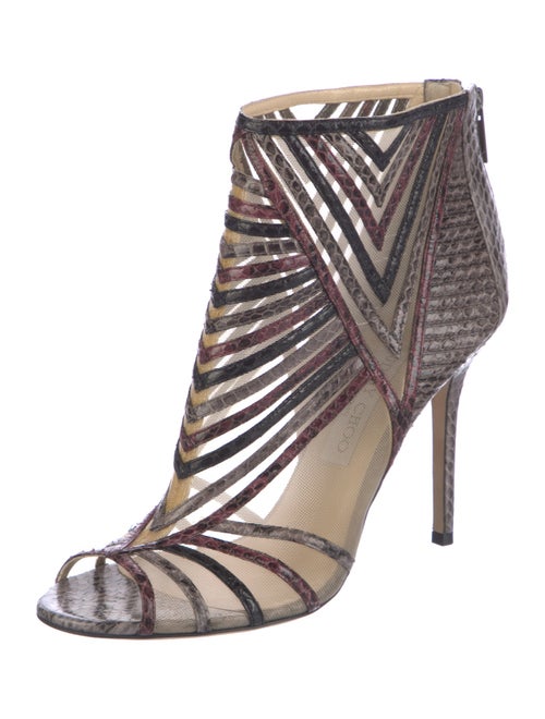 Jimmy Choo Snakeskin Animal Print Gladiator Sandals