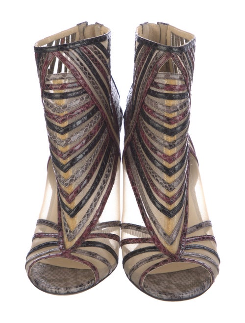 Jimmy Choo Snakeskin Animal Print Gladiator Sandals