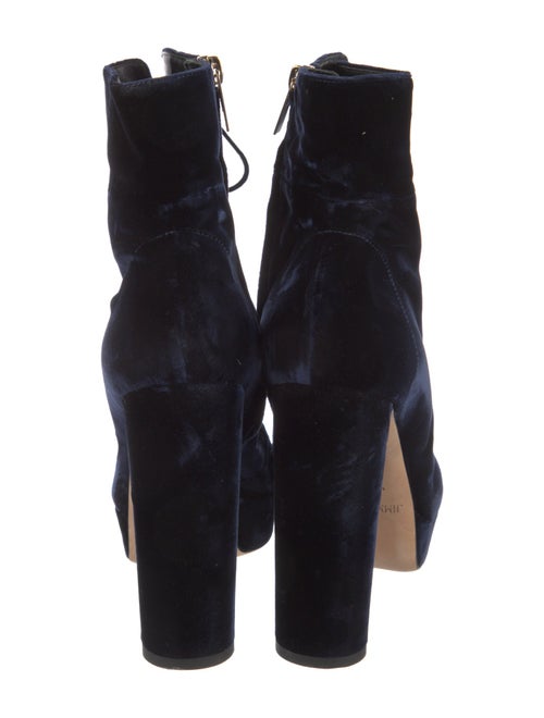 Jimmy Choo Velvet Lace-Up Boots