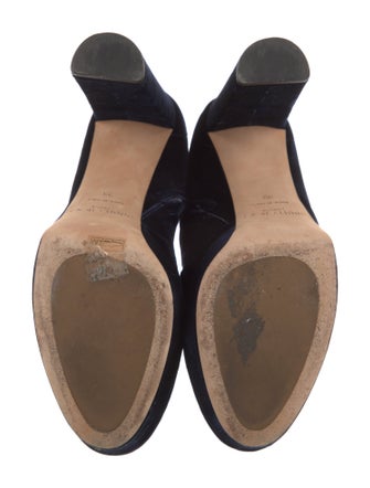 Jimmy Choo Velvet Lace-Up Boots