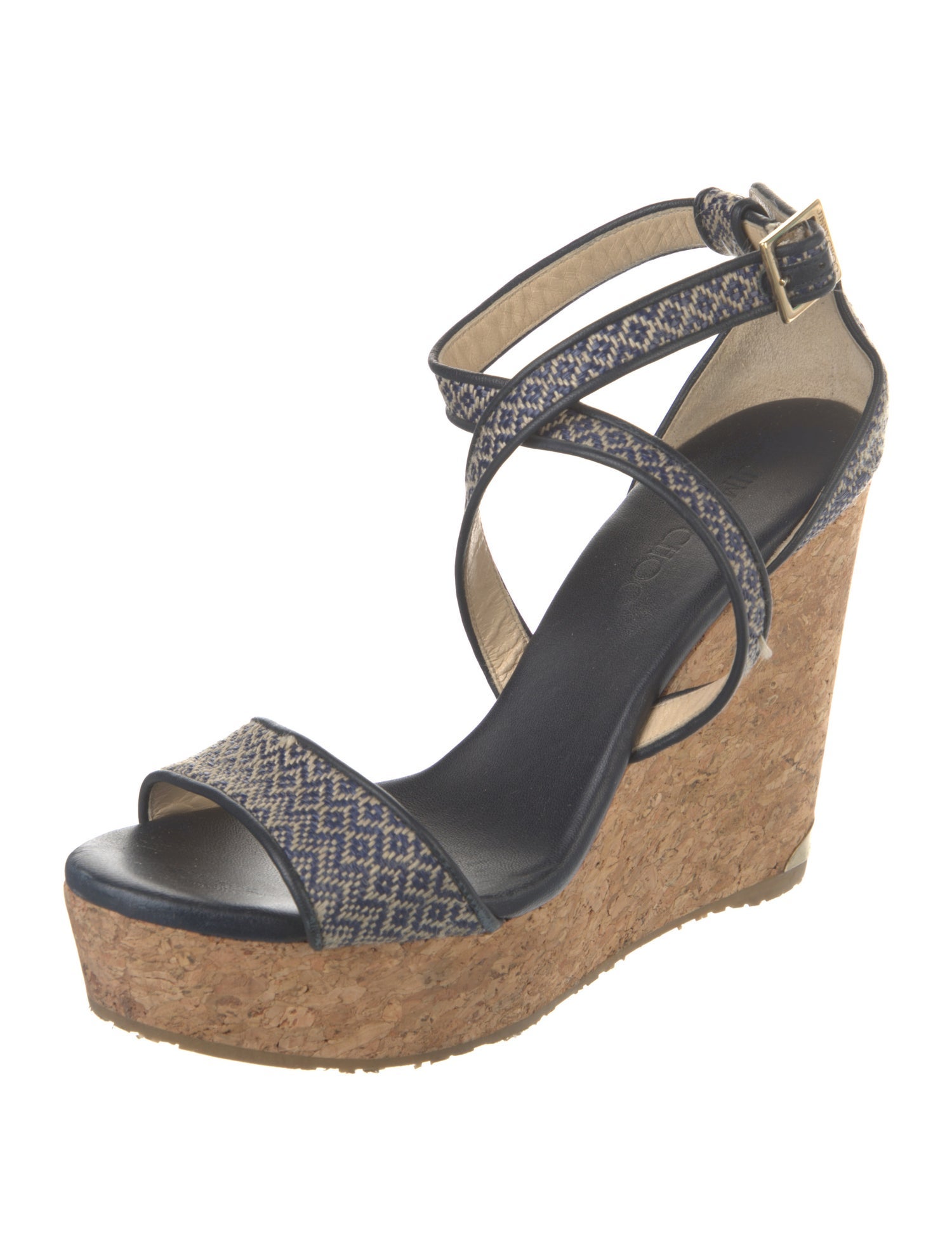 Jimmy Choo Leather Patterned Sandals