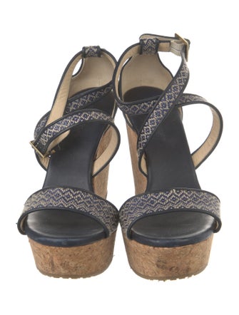 Jimmy Choo Leather Patterned Sandals
