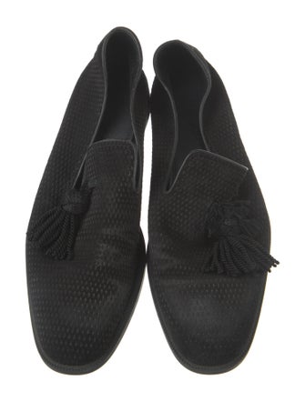 Jimmy Choo Suede Tassel Accents Loafers