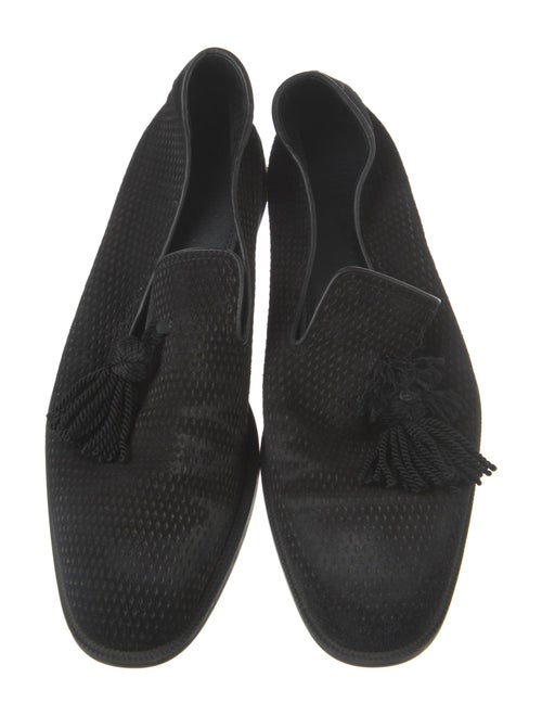 Jimmy Choo Suede Tassel Accents Loafers