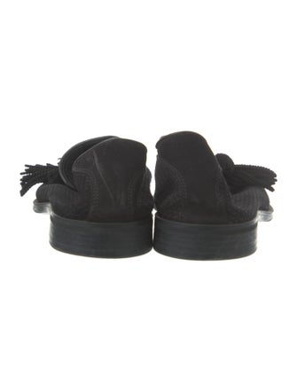 Jimmy Choo Suede Tassel Accents Loafers