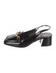 Jimmy Choo Patent Leather Chain-Link Accents Slingback Pumps