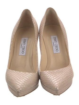 Jimmy Choo Embossed Leather Pumps
