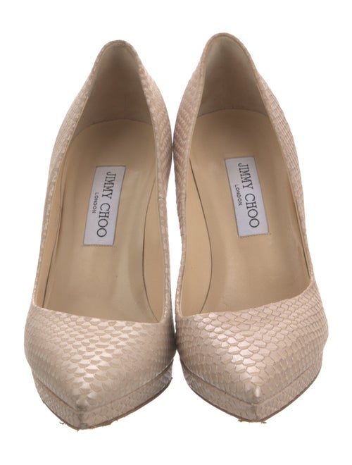 Jimmy Choo Embossed Leather Pumps