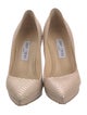 Jimmy Choo Embossed Leather Pumps