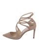 Jimmy Choo Suede Cutout Accent Pumps