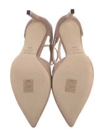 Jimmy Choo Suede Cutout Accent Pumps