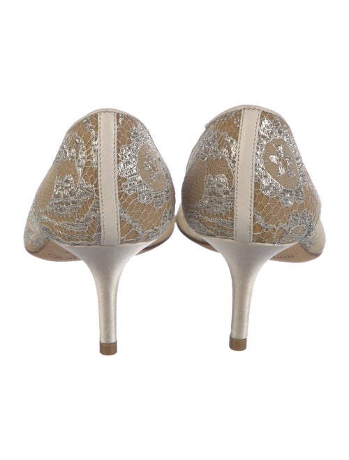 Jimmy Choo Mesh Lace Pattern Pumps