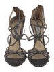 Jimmy Choo Suede Crystal Embellishments Sandals