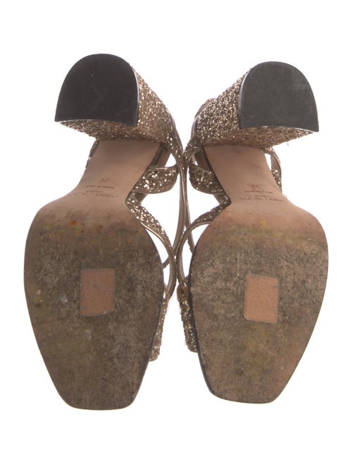 Jimmy Choo Glitter Printed Slingback Sandals
