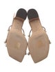 Jimmy Choo Faux Pearl Accents Leather Slides
