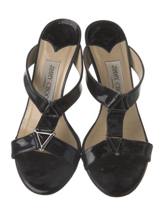 Jimmy Choo Patent Leather Slides