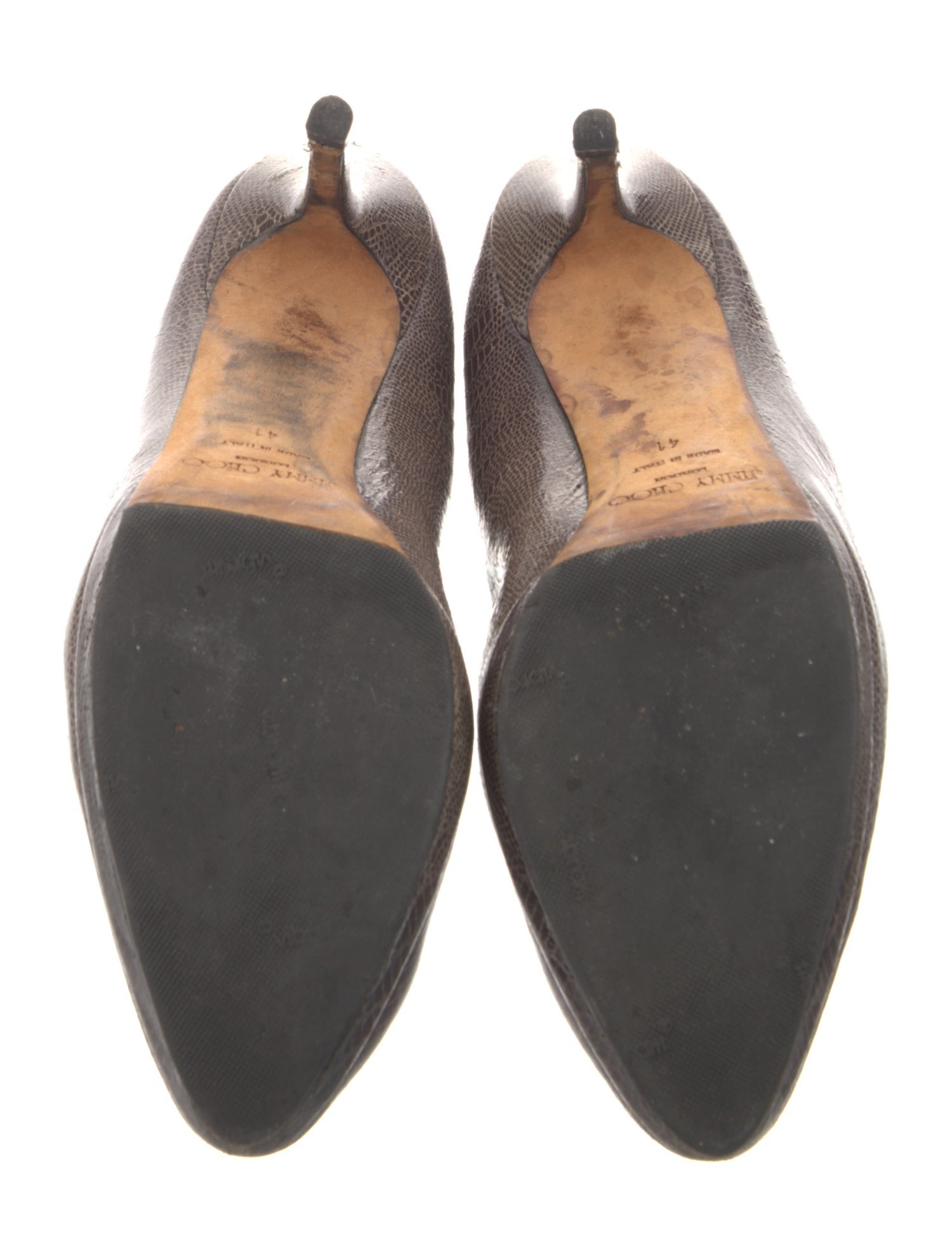 Jimmy Choo Leather Animal Print Pumps