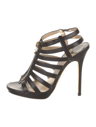Jimmy Choo Leather Slingback Sandals