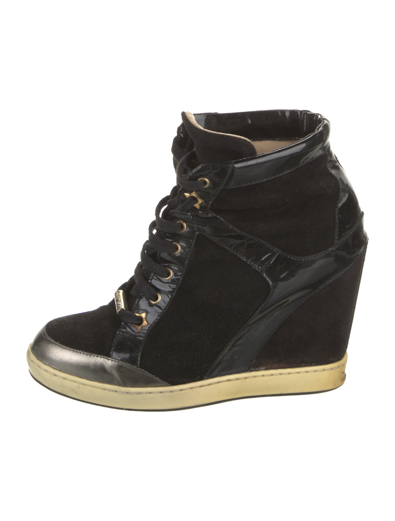 Jimmy Choo Suede Wedge Sneakers