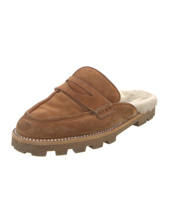 Jimmy Choo Suede Crystal Embellishments Mules