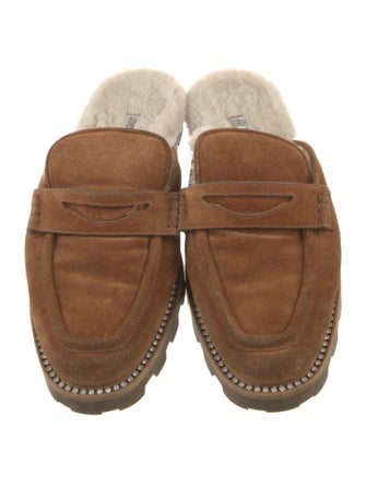 Jimmy Choo Suede Crystal Embellishments Mules