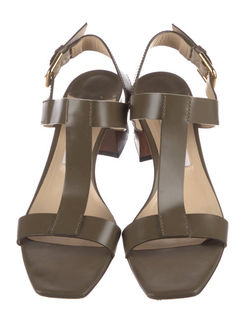 Jimmy Choo Leather T-Strap Sandals