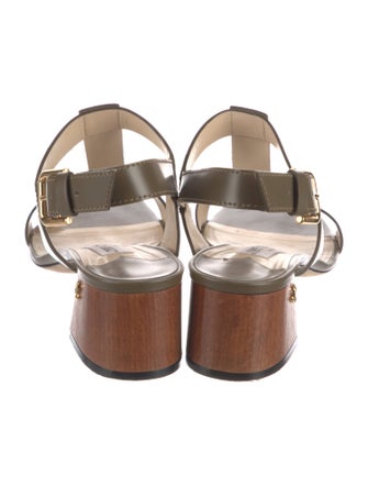 Jimmy Choo Leather T-Strap Sandals