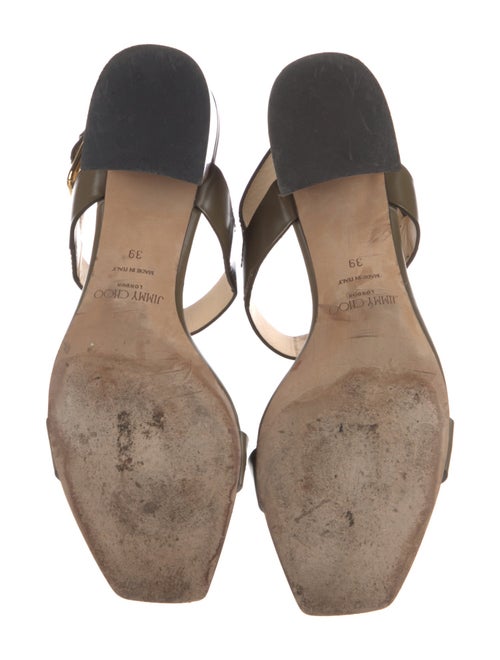 Jimmy Choo Leather T-Strap Sandals