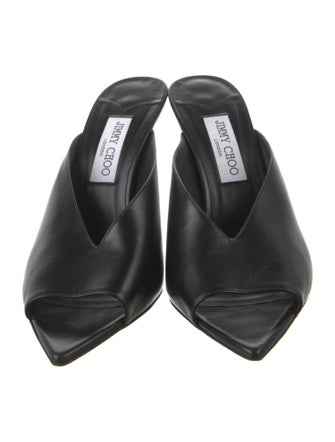 Jimmy Choo Leather Slides