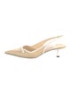 Jimmy Choo Straw Slingback Pumps