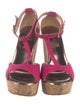 Jimmy Choo Suede T-Strap Sandals