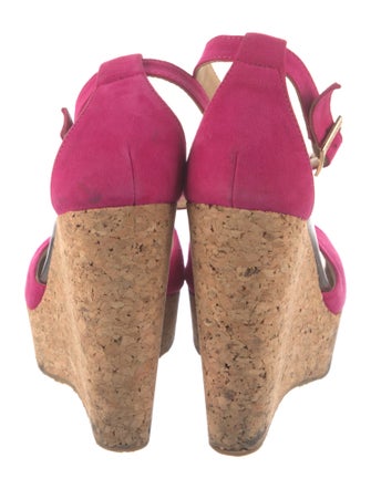 Jimmy Choo Suede T-Strap Sandals