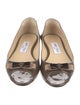 Jimmy Choo Signature Logo Patent Leather Ballet Flats