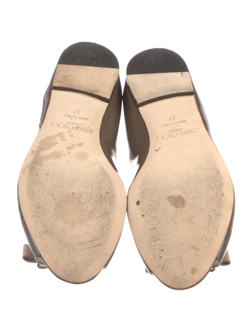 Jimmy Choo Signature Logo Patent Leather Ballet Flats