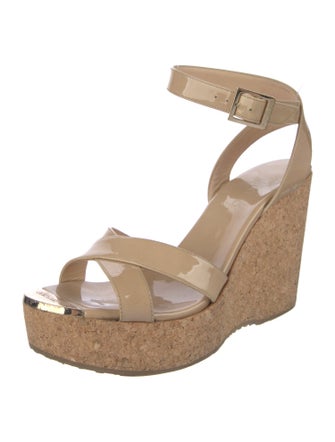 Jimmy Choo Patent Leather Slingback Sandals