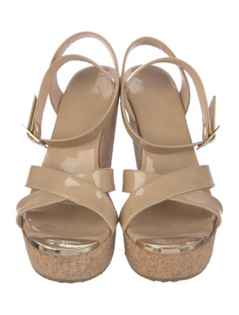 Jimmy Choo Patent Leather Slingback Sandals