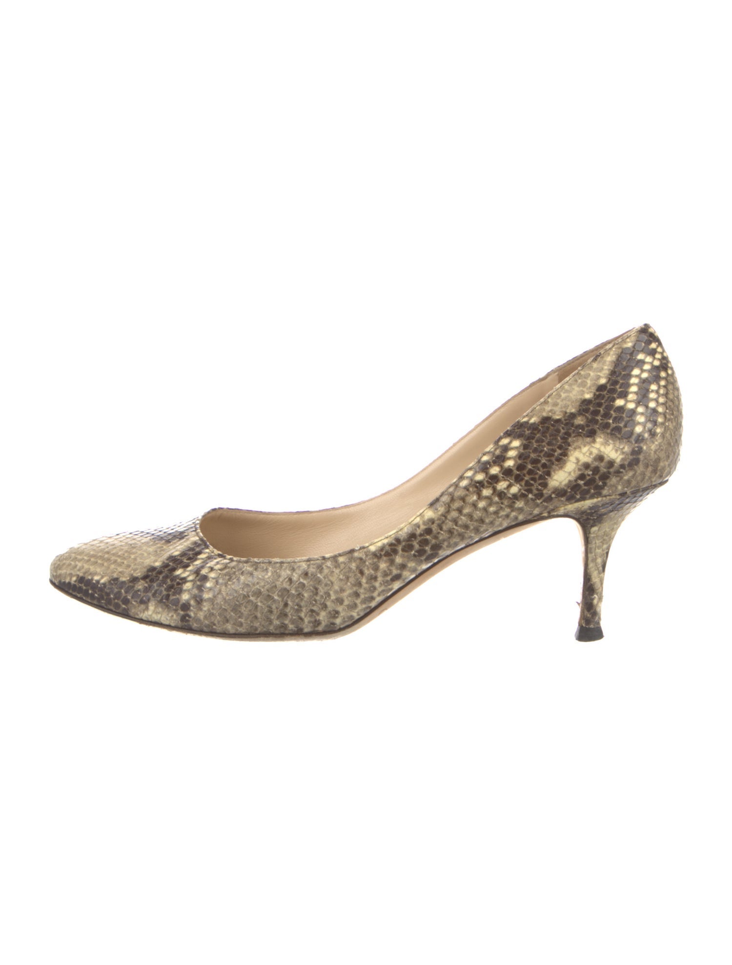 Jimmy Choo Leather Animal Print Pumps