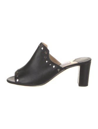 Jimmy Choo Leather Studded Accents Slides
