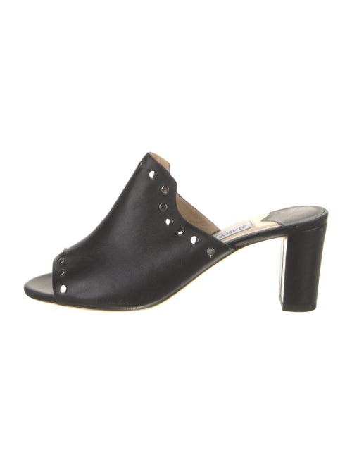 Jimmy Choo Leather Studded Accents Slides