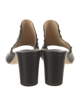 Jimmy Choo Leather Studded Accents Slides