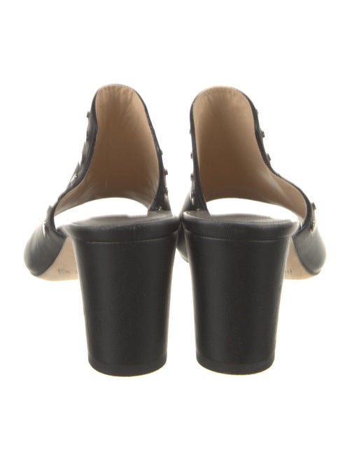 Jimmy Choo Leather Studded Accents Slides