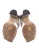 Jimmy Choo Leather Animal Print Slides