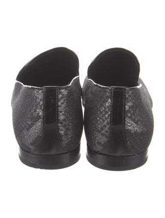 Jimmy Choo Leather Printed Loafers