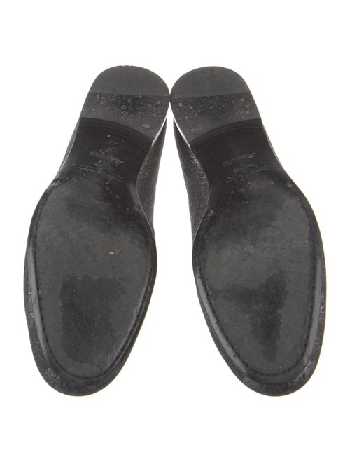 Jimmy Choo Leather Printed Loafers