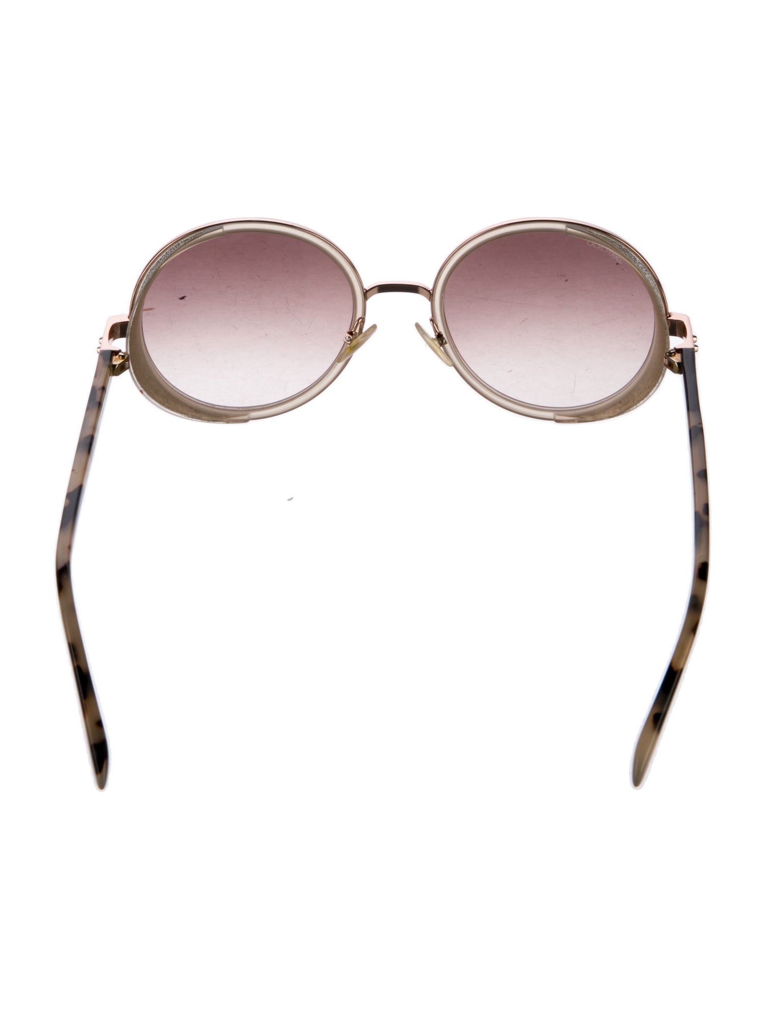 Jimmy Choo Round Mirrored Sunglasses