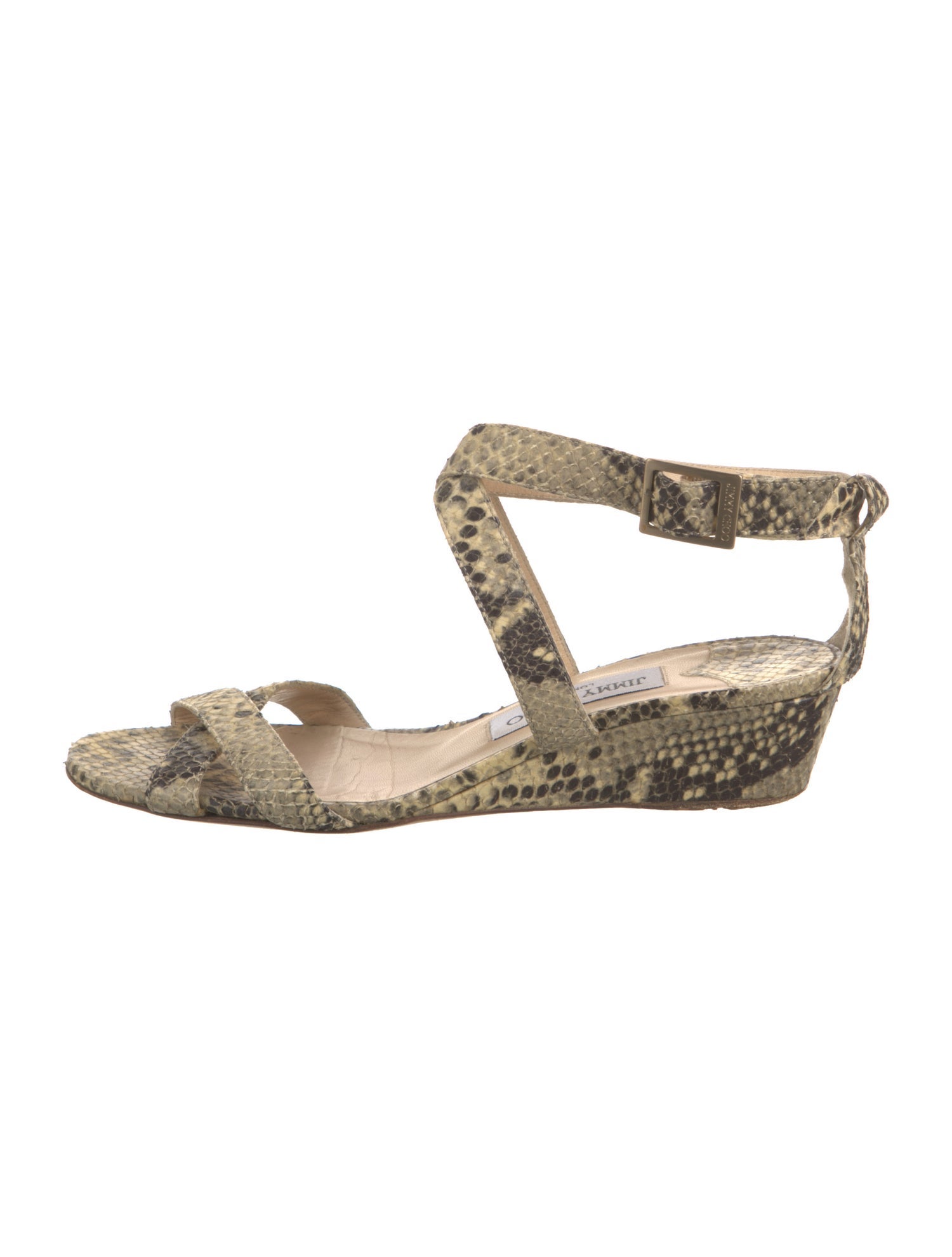 Jimmy Choo Snakeskin Animal Print Espadrilles